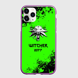 Чехол iPhone 11 Pro матовый Cyberpunk 2077 anime, цвет: 3D-фиолетовый