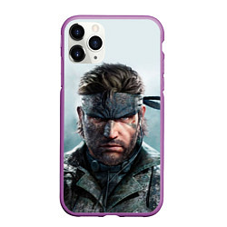 Чехол iPhone 11 Pro матовый Snake Solid - metal gear, цвет: 3D-фиолетовый