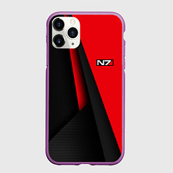 Чехол iPhone 11 Pro матовый N7 - красная униформа, цвет: 3D-фиолетовый