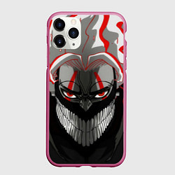 Чехол iPhone 11 Pro матовый Dandadan - okarun, цвет: 3D-малиновый