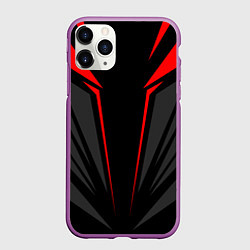 Чехол iPhone 11 Pro матовый Sport uniform - red, цвет: 3D-фиолетовый