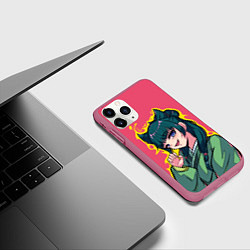Чехол iPhone 11 Pro матовый Монолог фармацевта - Маомао, цвет: 3D-малиновый — фото 2