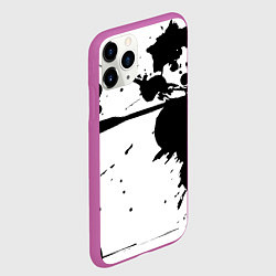 Чехол iPhone 11 Pro матовый Art blots - vanguard, цвет: 3D-фиолетовый — фото 2