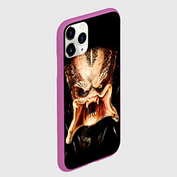 Чехол iPhone 11 Pro матовый Predator - хищник, цвет: 3D-фиолетовый — фото 2