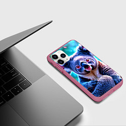 Чехол iPhone 11 Pro матовый Большая коала, цвет: 3D-малиновый — фото 2