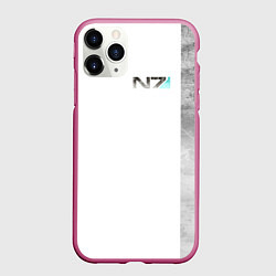 Чехол iPhone 11 Pro матовый Shepard N7 - галлюцинации, цвет: 3D-малиновый