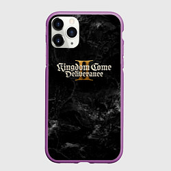 Чехол iPhone 11 Pro матовый Kingdom Come Deliverance 2 dark logo, цвет: 3D-фиолетовый