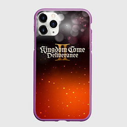 Чехол iPhone 11 Pro матовый Kingdom Come Deliverance 2 logo, цвет: 3D-фиолетовый