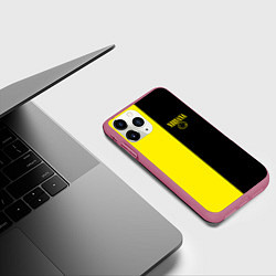 Чехол iPhone 11 Pro матовый Нирвана два цвета, цвет: 3D-малиновый — фото 2