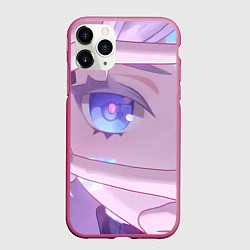 Чехол iPhone 11 Pro матовый Genshin Impact Ситлали кадр, цвет: 3D-малиновый