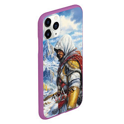 Чехол iPhone 11 Pro матовый Assassins Creed winter, цвет: 3D-фиолетовый — фото 2