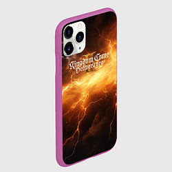 Чехол iPhone 11 Pro матовый Kingdom Come Deliverance 2 молния, цвет: 3D-фиолетовый — фото 2