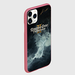 Чехол iPhone 11 Pro матовый Kingdom Come Deliverance 2 логотип игры, цвет: 3D-малиновый — фото 2