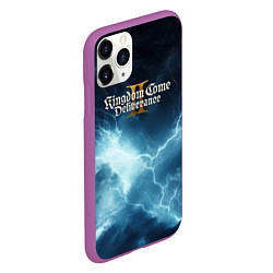 Чехол iPhone 11 Pro матовый Kingdom Come Deliverance 2 logo sky, цвет: 3D-фиолетовый — фото 2