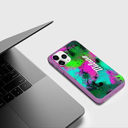 Чехол iPhone 11 Pro матовый Color impression - abstraction, цвет: 3D-фиолетовый — фото 2