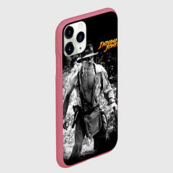 Чехол iPhone 11 Pro матовый Indiana Jones, цвет: 3D-малиновый — фото 2