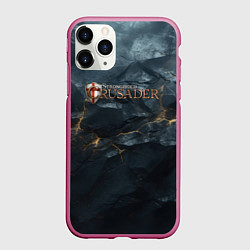 Чехол iPhone 11 Pro матовый Stronghold сrusader крестовый шторм, цвет: 3D-малиновый