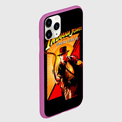 Чехол iPhone 11 Pro матовый Indiana Jones and the Great Circle, цвет: 3D-фиолетовый — фото 2