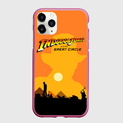 Чехол iPhone 11 Pro матовый Indiana Jones and the Great Circle, цвет: 3D-малиновый