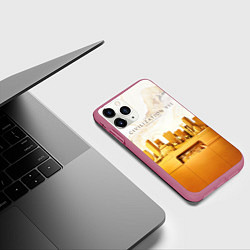 Чехол iPhone 11 Pro матовый Civilization VII, цвет: 3D-малиновый — фото 2