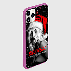 Чехол iPhone 11 Pro матовый Все дуреют с этой звездной ночи, цвет: 3D-фиолетовый — фото 2