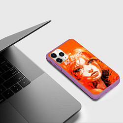Чехол iPhone 11 Pro матовый Все дуреют с этих шатенок, цвет: 3D-фиолетовый — фото 2