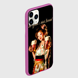 Чехол iPhone 11 Pro матовый Все дуреют с этой Японии, цвет: 3D-фиолетовый — фото 2