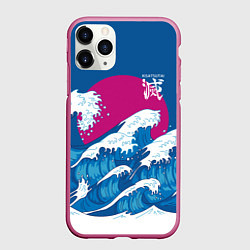 Чехол iPhone 11 Pro матовый Корпус бойни демонов - Kisatsutai, цвет: 3D-малиновый