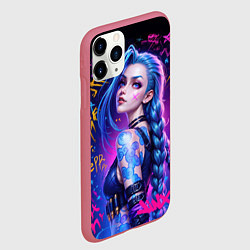 Чехол iPhone 11 Pro матовый Powder, цвет: 3D-малиновый — фото 2