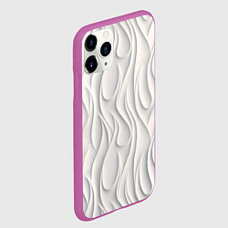 Чехол iPhone 11 Pro матовый Рельефный узор, цвет: 3D-фиолетовый — фото 2
