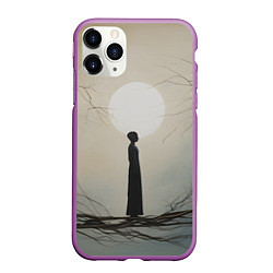 Чехол iPhone 11 Pro матовый Минималистичный сюрреализм, цвет: 3D-фиолетовый