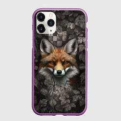 Чехол iPhone 11 Pro матовый Внимательный лис