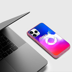 Чехол iPhone 11 Pro матовый Portal закат, цвет: 3D-малиновый — фото 2