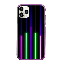 Чехол iPhone 11 Pro матовый Color Purple green pink, цвет: 3D-фиолетовый