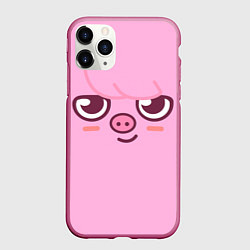 Чехол iPhone 11 Pro матовый Dwaekki skzoo, цвет: 3D-малиновый