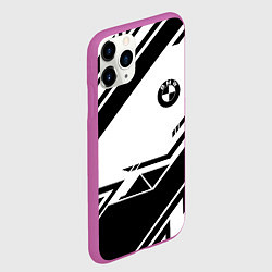 Чехол iPhone 11 Pro матовый BMW geometry black, цвет: 3D-фиолетовый — фото 2