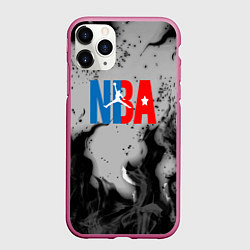 Чехол iPhone 11 Pro матовый NASA неоновый огонь