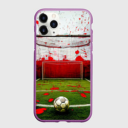 Чехол iPhone 11 Pro матовый Мини-футбол