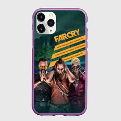 Чехол iPhone 11 Pro матовый Far Cry villains, цвет: 3D-фиолетовый