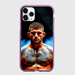 Чехол iPhone 11 Pro матовый Дастин Порье в дыму
