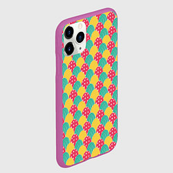 Чехол iPhone 11 Pro матовый Крашенные яйца, цвет: 3D-фиолетовый — фото 2