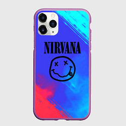 Чехол iPhone 11 Pro матовый Nirvana жидкие краски