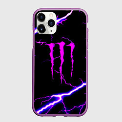 Чехол iPhone 11 Pro матовый Monster energy neon storm