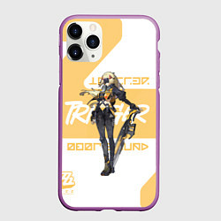 Чехол iPhone 11 Pro матовый Гашетка - ZZZ, цвет: 3D-фиолетовый