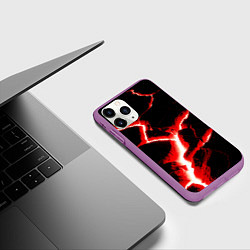 Чехол iPhone 11 Pro матовый The rift, цвет: 3D-фиолетовый — фото 2