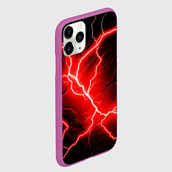 Чехол iPhone 11 Pro матовый Lightning, цвет: 3D-фиолетовый — фото 2