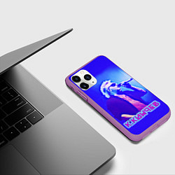 Чехол iPhone 11 Pro матовый Кинчев Константин, цвет: 3D-фиолетовый — фото 2