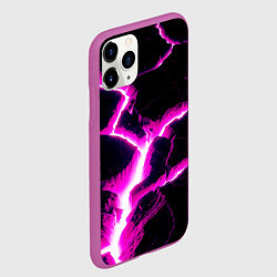 Чехол iPhone 11 Pro матовый Color pink black, цвет: 3D-фиолетовый — фото 2