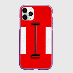Чехол iPhone 11 Pro матовый Щётка для кёрлинга