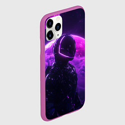 Чехол iPhone 11 Pro матовый Фиолетовый космос, цвет: 3D-фиолетовый — фото 2